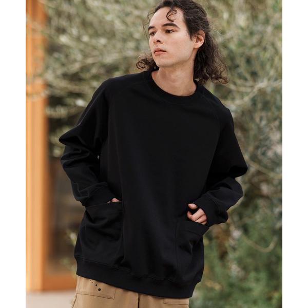 tシャツ mlt5082-サイドポケットクルーネックカットソー メンズ