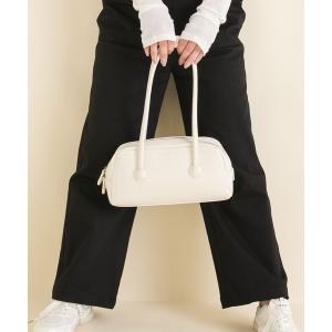 ボストンバッグ ロングハンドルスクエアボストンバッグ レディース