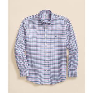シャツ ストレッチオックスフォード GFロゴ チェック カジュアルシャツ Regular Fit メンズ