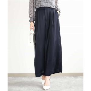 BRILL ブリル　サテンストレートパンツ　グレー　38 ブリル BRILL レディース サテンストレートパンツ 115989