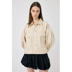 デニムジャケット gジャン 「セットアップ対応」TUCK SLEEVE DENIM ジャケット レディース