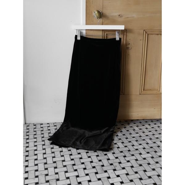 スカート velour I line maxi skirt