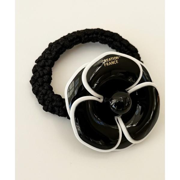 ヘアゴム 「 NOLITA / ノリータ 」カメリア モチーフ ヘアゴム フラワーモチーフのおしゃれ...