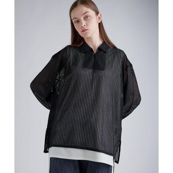 シャツ シアーレーススキッパーシャツ メンズ レディース