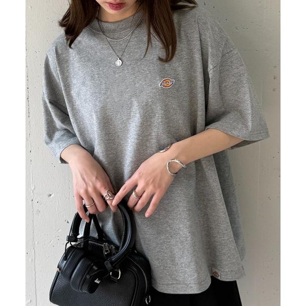 tシャツ 「Dickies」刺繍ワンポイント　オーバーサイズTシャツ　別注　5222-TTMDK2 ...