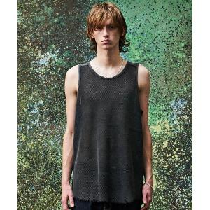 CABaN（キャバン） ベスト ジレ コットンカシミヤ フラワーエンブロイ