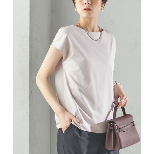 tシャツ 「手洗い可能」SORONA(R) ボートネック TEE レディース