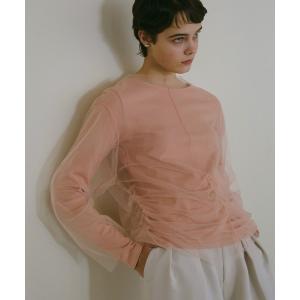TULLE DOCKING CUT TOPS レディース