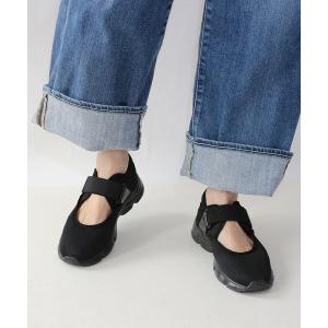 スニーカー ベルクロメッシュスニーカー「低反発スポンジ入り」 レディース