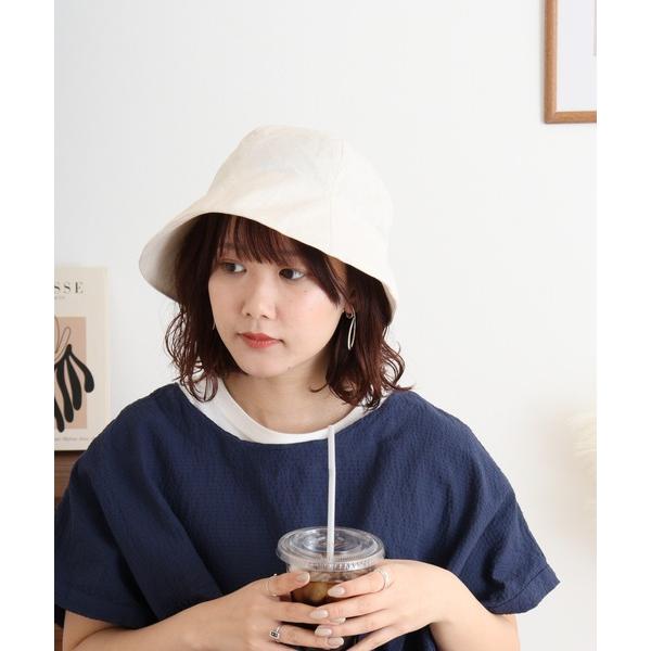 帽子 ハット サイズ調整ベルト付きチューリップ レディース