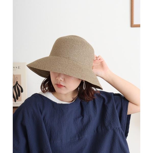 帽子 ハット 洗えるツバ広ハット シンプルorリボン レディース