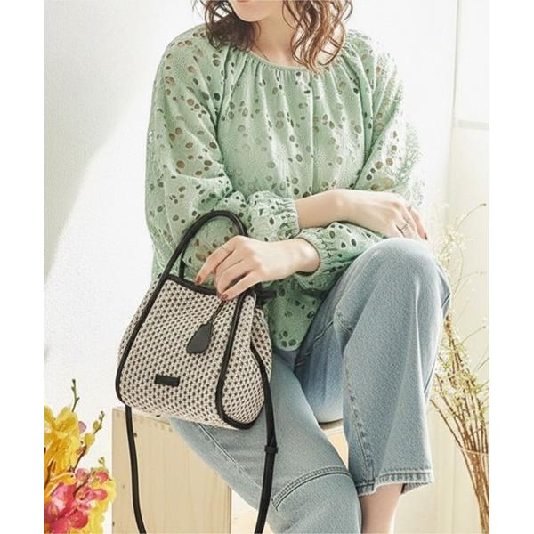 ハンドバッグ 「Ungrid/アングリッド」ナチュラル素材　2WAYミニハンドバッグ