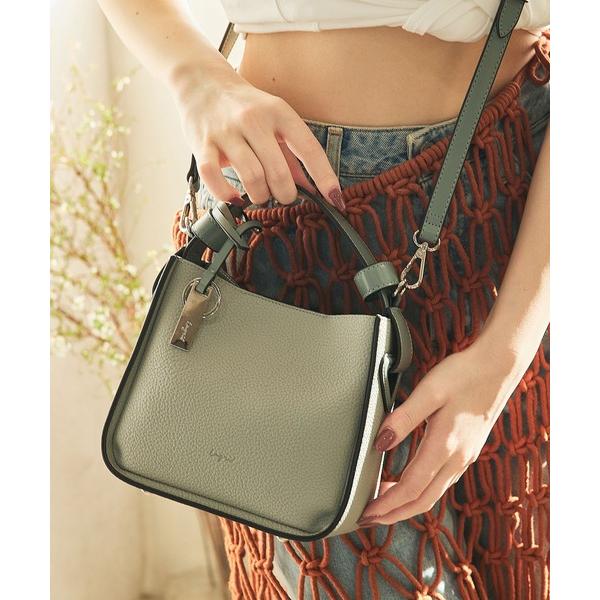 ショルダーバッグ バッグ 「Ungrid/アングリッド」軽量ソフトシュリンク　プレートチャーム付ミニ...