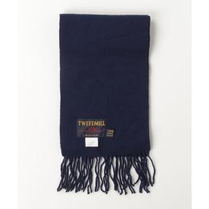 「TWEED MILL」 ストール - パープル メンズ