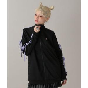 ブルゾン アウター 「クロミ」リボントラックジャケット レディース