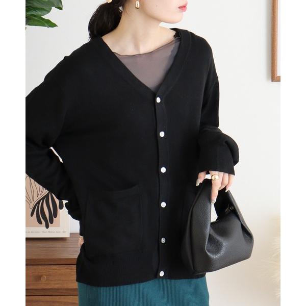 カーディガン WS select カシミヤタッチ ニットカーディガン メンズ レディース