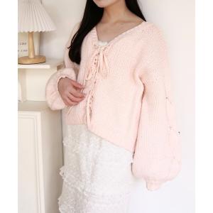 「muguet」 長袖ニット FREE ベビーピンク レディース