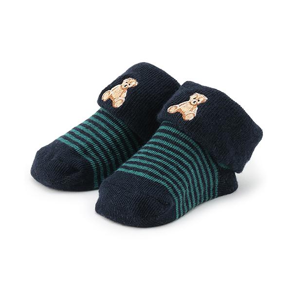 ベビーシューズ 「POLO」刺しゅうカップソックス