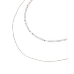 BEADS二連ネックレス レディース
