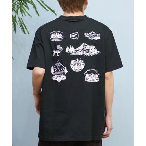 tシャツ 「ムラサキスポーツ限定」KEEN/キーン 半袖Tシャツ バックプリント 吸汗速乾 1031501/1031502/1031503