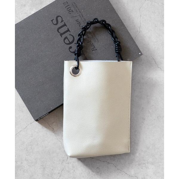 トートバッグ SENTI センティ / SHRINK LEATHER CHAIN HANDLE MI...