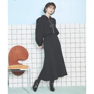 セットアップ ペプラムパーカーセットアップ レディース