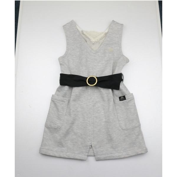 ジャンパースカート ベルト付きジャンバースカート キッズ 子供服 女の子