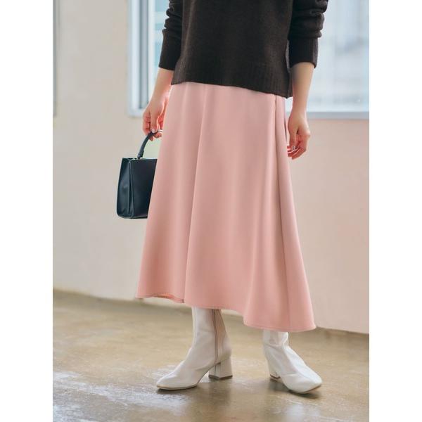 スカート ドレープセミフレアスカート 「低身長・小柄女性」