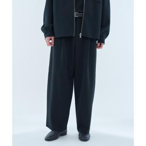 スラックス ESTNATION / EIGHTEEN ミラノリブワイドパンツ メンズ