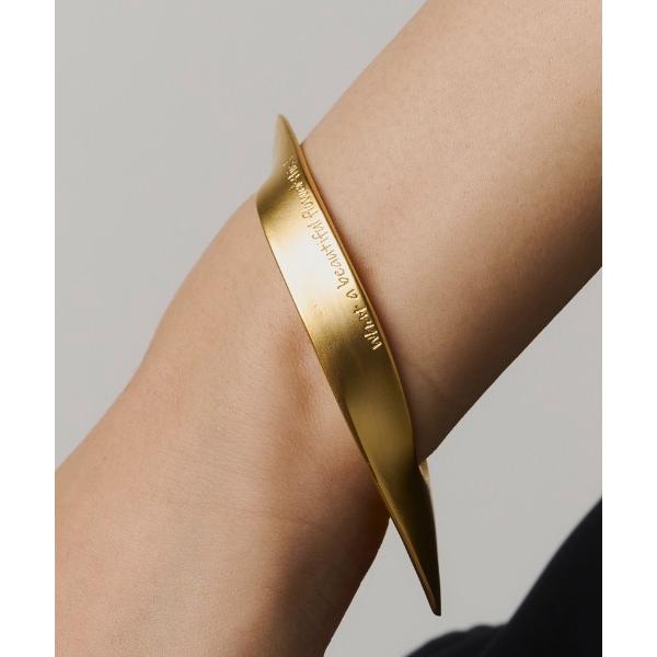 バングル Letterring Leaf Plate Bangle レディース