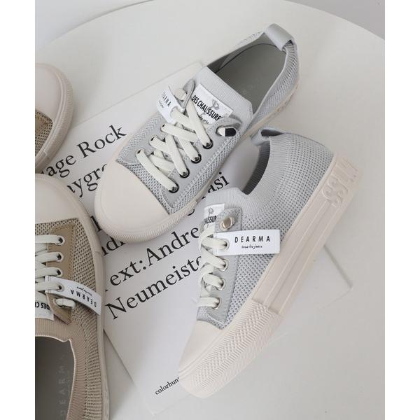 スニーカー DEARMA ラメニットスニーカー レディース