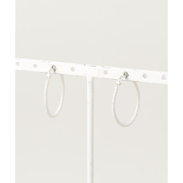 ピアス カットツイストフープピアス25mmSV925(OG) レディース