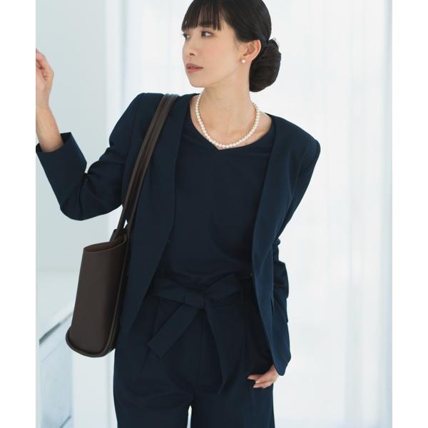 セレモニースーツ スーツ 「洗える/セットアップ対応」ホックノーカラージャケット 単品 「入学式  ...