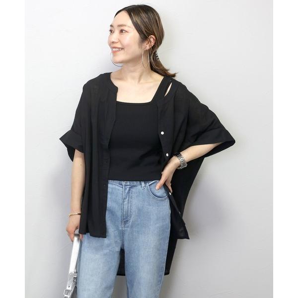 ブラウス シャツ コットンスラブスキッパードルマンブラウス レディース