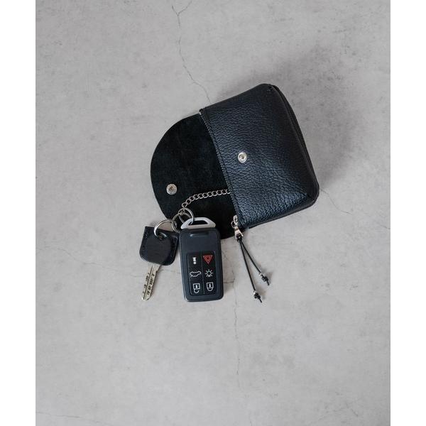 ポーチ 「 SENTI 」SHRINK LEATHER KEY＆MULTI POUCH シュリンクレ...
