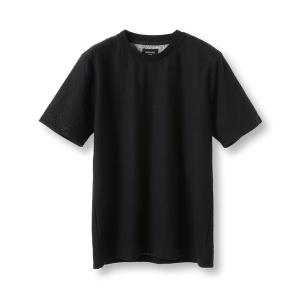 tシャツ シャーリングジャカードクルーネックカットソー メンズ