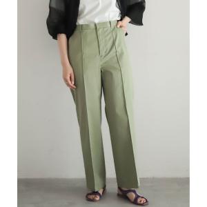 パンツ オーガニックツイル　スラックスパンツ レディース