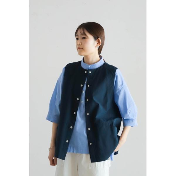 ベスト ジレ ワッシャーリップストップ　ロングベスト レディース