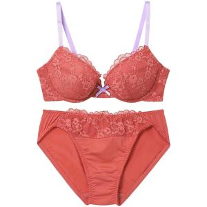 ブラジャー ショーツセット 「まる胸メイク」ブラ＆ショーツセット ラッセルレース