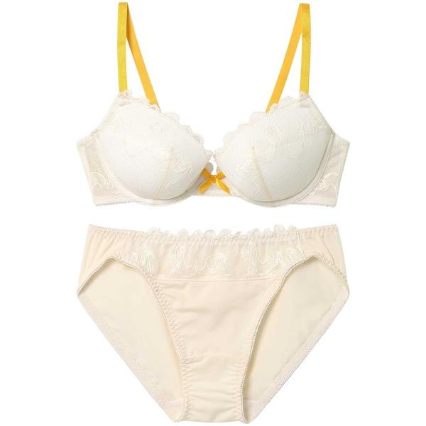 ブラジャー ショーツセット 「まる胸メイク」ブラ＆ショーツセット ラッセルレース