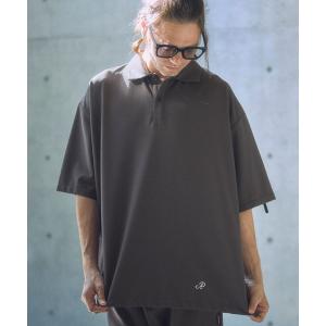 ポロシャツ ADAMPATEK/ripple looose polo shirt/リップルルーズポロシャツ メンズ レディース
