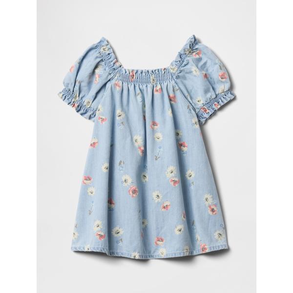 ワンピース フローラル デニムワンピース (ベビー) キッズ 子供服 女の子