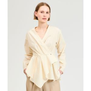 ブラウス シャツ ESTNATION / ペプラムブラウス レディース