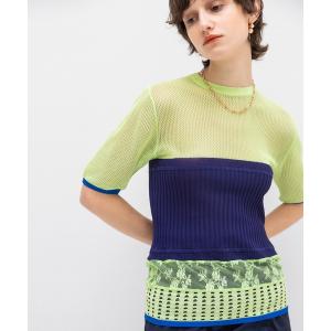 サカイ ジェム sacai gem シアー フリル ニット カーディガン ボレロ 
