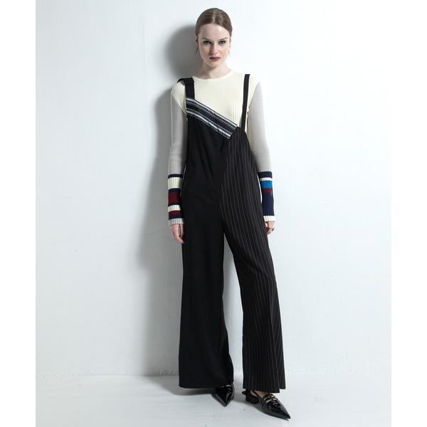 サロペット オーバーオール アシンメトリーサロペット レディース