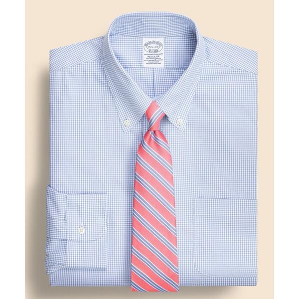 シャツ スーピマコットンストレッチ ギンガムチェック ドレスシャツ Regular Fit メンズ