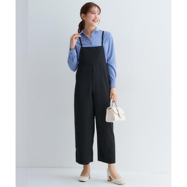 オールインワン 小さいサイズ　後ろリボンサロペット　低身長さん・小柄女性 レディース