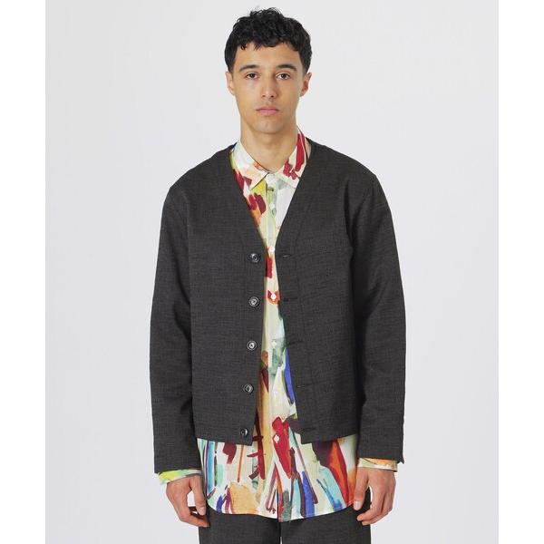 カーディガン スラブツイードワイドカーデ メンズ