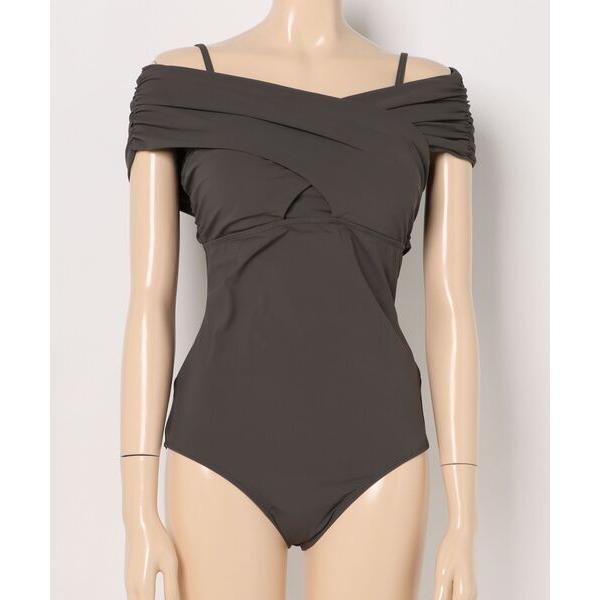 水着 オフショルダーギャザーデザインワンピース「Ungrid(アングリット）」 レディース