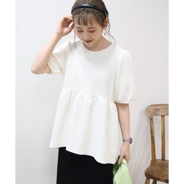 フクレジャガードペプラムプルオーバー レディース